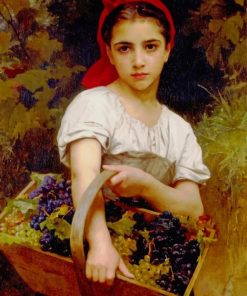 William Adolphe Bouguereau Grape Picker Paint By Numbers