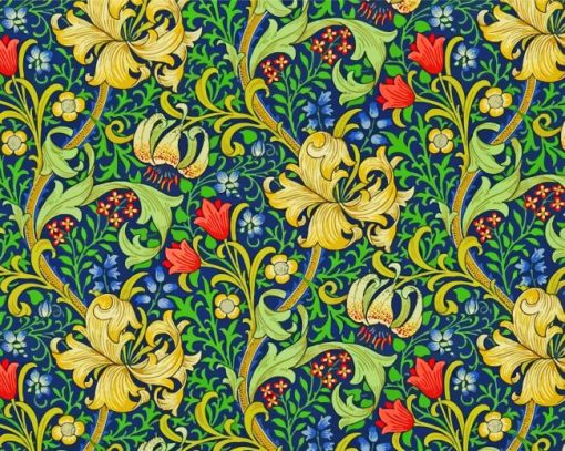 william-morris-golden-lily-paint-by-number