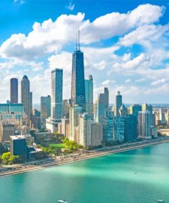 Chicago's Iconic John Hancock Paint By Numbers