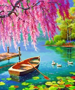 Willow River Scene Paint By Numbers