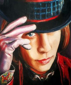 Johnny Depp Willy Wonka Movies Paint By Numbers