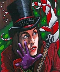 Johnny Depp's Willy Wonka Paint By Numbers