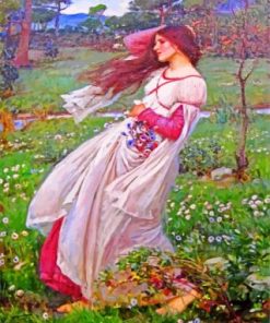 Windflowers by John William Waterhouse Paint By Numbers