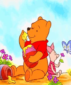 Winnie The Pooh Cartoon Paint By Numbers