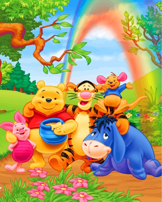 Finalizing the Winnie The Pooh and Friends Paint By Numbers Artwork