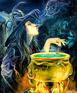 Witch Black Magic Paint By Numbers