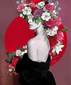 Floral Woman Paint By Numbers
