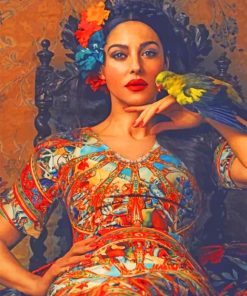 Vintage Parrot Woman Paint By Numbers