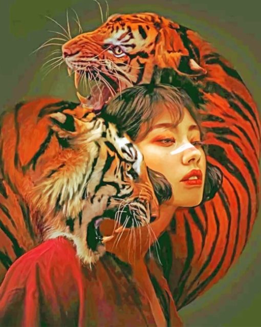 woman-and-tigers-paint-by-number