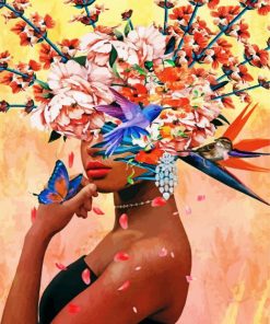 Floral Woman Paint By Numbers