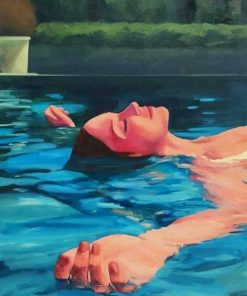 Serene Woman in Water Paint By Numbers