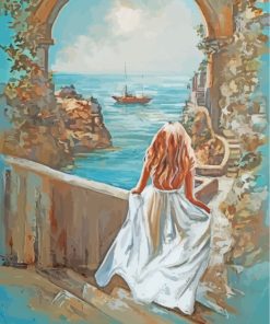 White Dress Lady Paint By Numbers