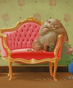 Wombat Tranquility Paint By Numbers