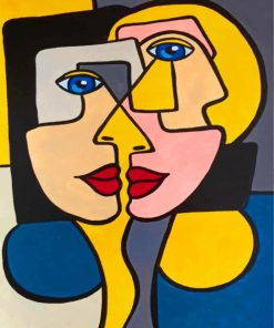 Abstract Women Faces Paint By Numbers