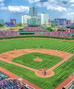 Chicago Cubs Wrigley Field Paint By Numbers