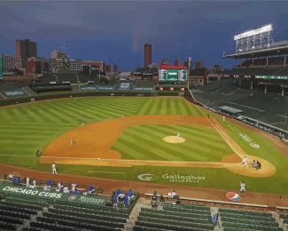 Chicago Cubs Wrigley Field Paint By Numbers