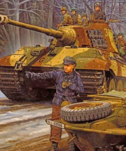 "WW2 German Tank Engines Paint By Numbers"