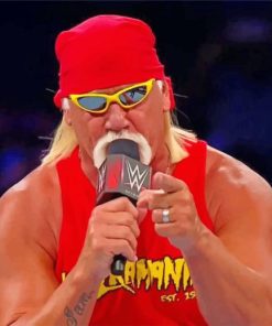 Hulk Hogan Wrestling Icon Paint By Numbers