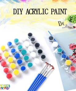 Complete Acrylic Paint Set Paint By Numbers
