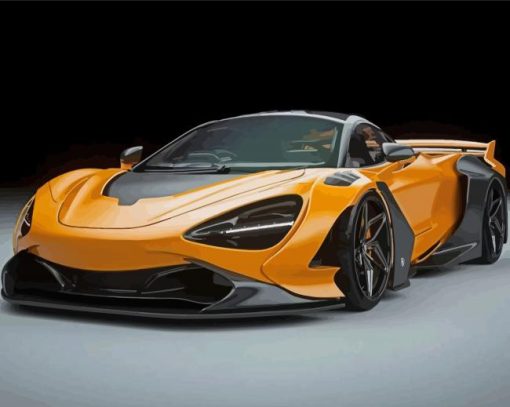 yellow-Exotic-car-paint-by-number