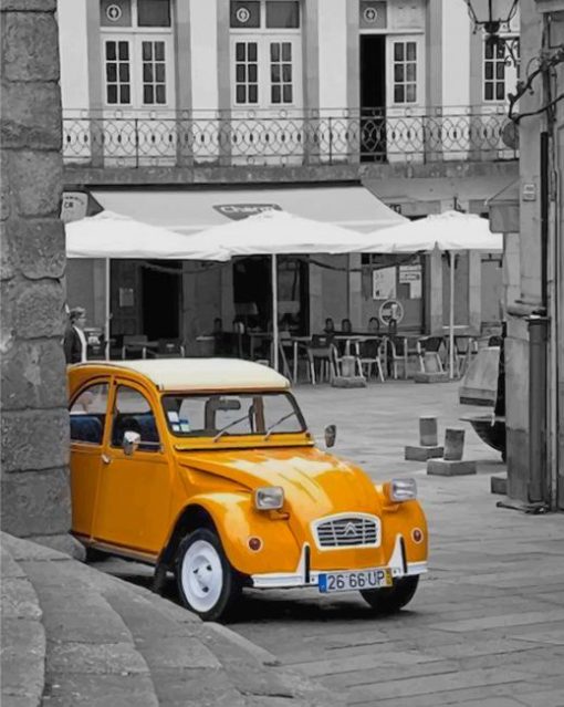 yellow-and-white-old-car-paint-by-numbers