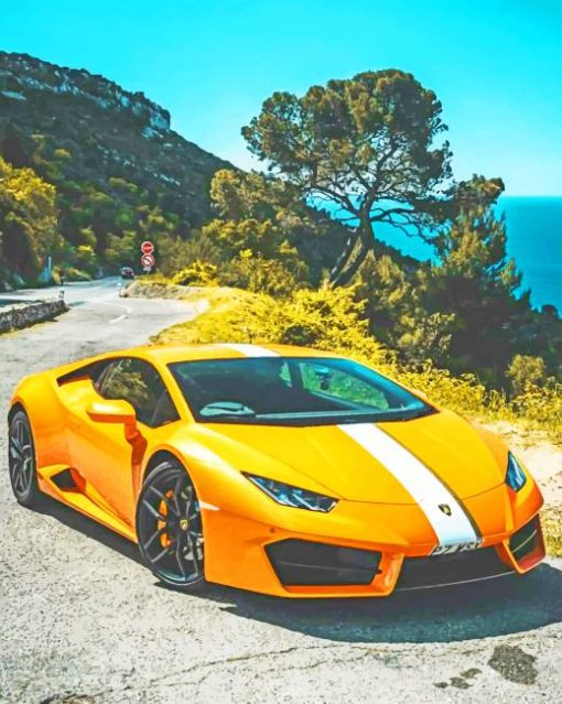 yellow-lamborghini-paint-by-numbers